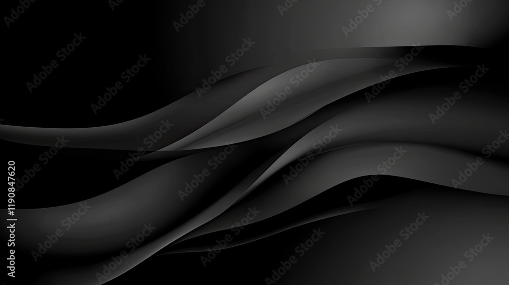 Poster a deep matte charcoal background with a hint of gloss reflecting soft, diffused light for an exclusi