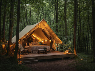 Glamping in the Woods