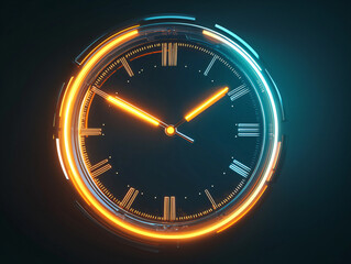 Neon Clock