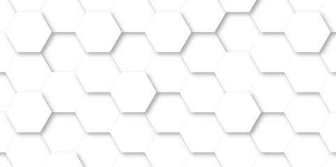 Abstract geometric vector design pattern with hexagonal shapes and modern digital texture for futuristic technology Illustrations. white hexagon design concept with geometric background.