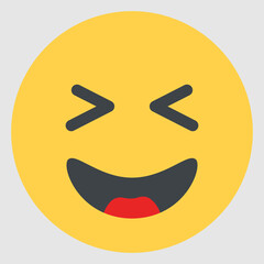 A yellow face emoji icon