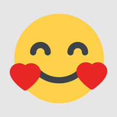 A yellow face emoji icon