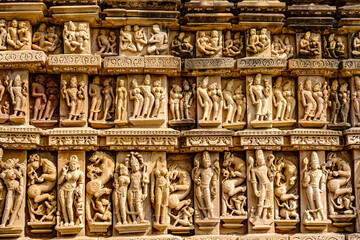 India. Madhya Pradesh state. The Khajuraho Group of Monuments are a group of Hindu and Jain...