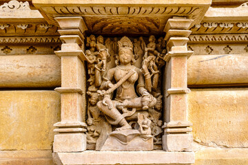 India. Madhya Pradesh state. The Khajuraho Group of Monuments are a group of Hindu and Jain...