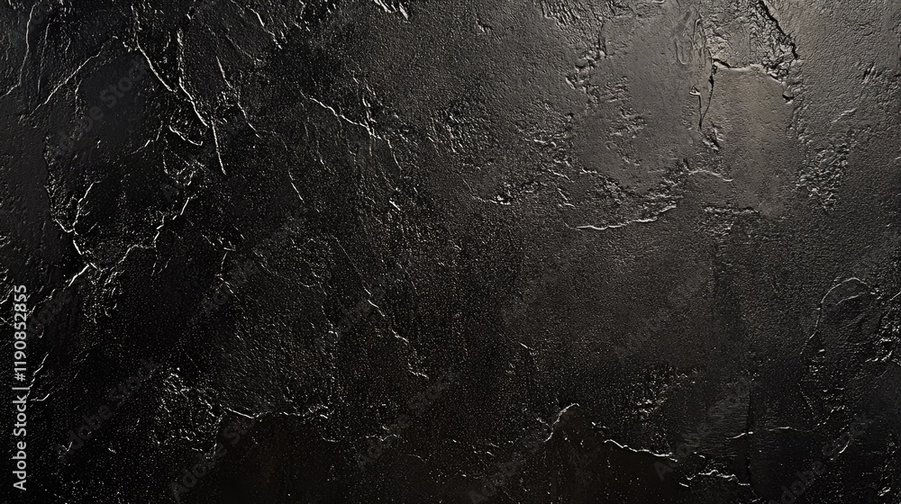 Poster a matte black surface with a soft gradient of light, highlighting its modern and elegant texture