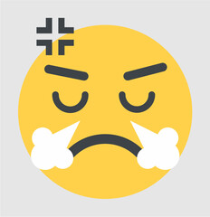 A yellow face emoji icon