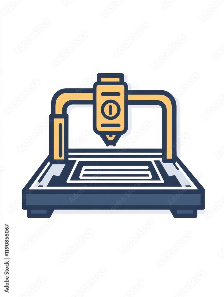Poster prototyping, 3d printing icon. element of 3d printing icon. thin line icon for website design and de