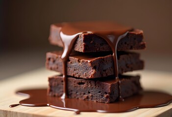 Chocolate cookies on the gray background
