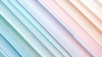 Fototapeta premium Diagonal stripes in soft pastel colors with a slight gradient effect.