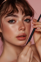 Fototapeta premium Fashion makeup Forward with Classic Eyeliner