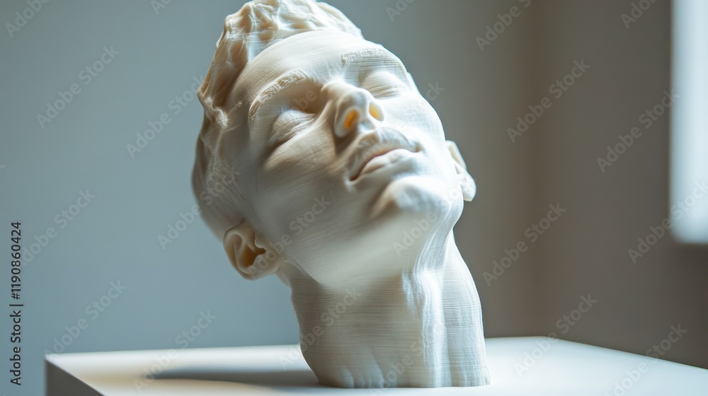 Poster a student man print prototype on 3d printer