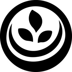 vector illustration sketch silhouette symbol logo icon sound of nature modern abstract for growing company.eps