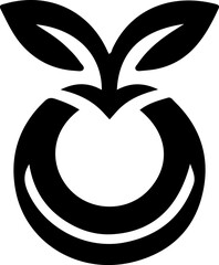 vector illustration sketch silhouette symbol logo icon sound of nature modern abstract for growing company.eps