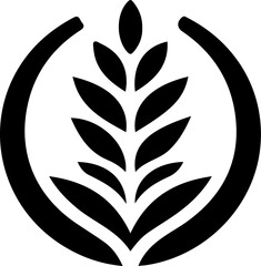 vector illustration sketch silhouette symbol logo icon nature conservation modern abstract for growing company.eps