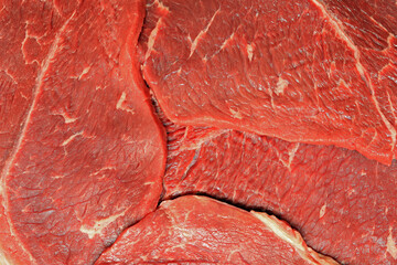 raw beef steaks