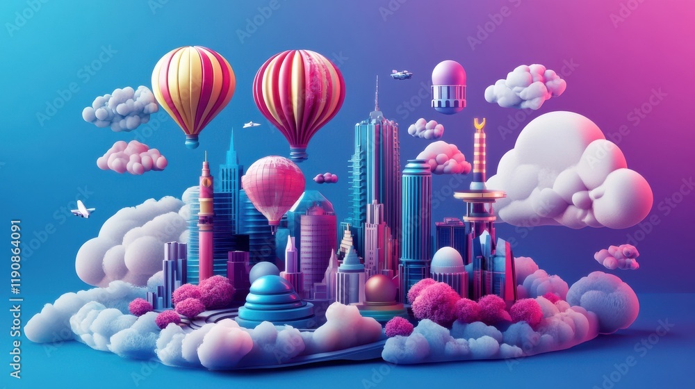 Poster global communication abstract concept vector illustration set. cloud management, cross-platform soft