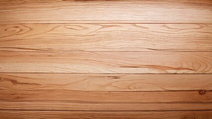 Fototapeta premium 木目の背景素材 ウッドデッキ 木目 淡いブラウン AI生成素材 横目