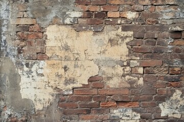 A rustic brick wall background with weathered textures and earthy tones, adding an urban vintage touch