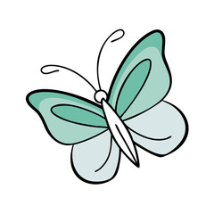 butterfly symbol of transformation vector icon, butterfly symbol of transformation vector illustration - simple illustration of butterfly symbol of transformation, perfect for logos and icons