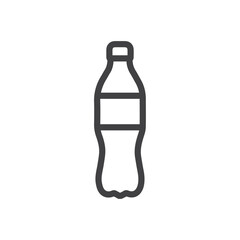 Bottle icon Simple outline vector logo