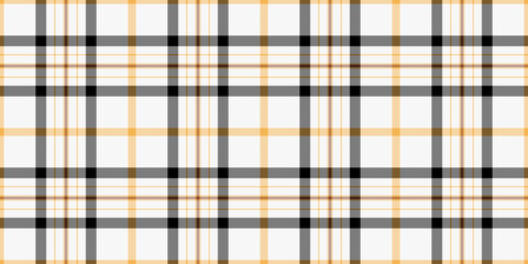 Handkerchief check fabric tartan, t-shirt texture textile background. Identity pattern vector seamless plaid in amber and white colors.