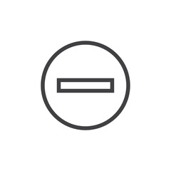 Remove icon Simple outline vector logo