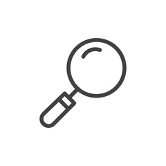 search icon Simple outline vector logo