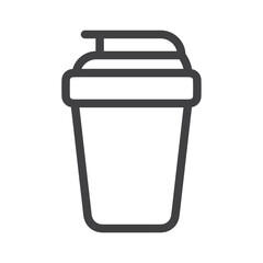 Shaker icon Simple outline vector logo