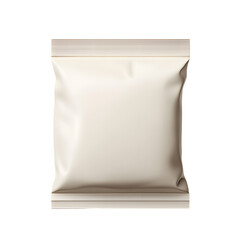 Blank white paper bag or envelope packaging mock up in a minimal studio environment