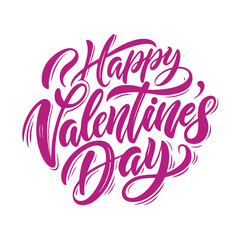 Colorful Hearts and Happy Valentines Day! Text Design line art icon sign silhouette vector illustration with fun brush ink calligraphy typography for photo overlays t-shirt print flyer poster design