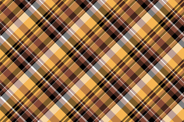 Striking diagonal plaid pattern in warm autumnal tones.  Perfect for fall-themed designs, textiles, website backgrounds, and packaging.