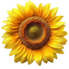 Fototapeta premium Magnificent Sunflower Close-Up: A Golden Bloom