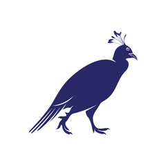 Monal himalayan design vector illustration. Monal himalayan Silhouette. Bird design template.