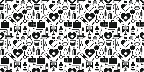 Medical Icons, Clinical Icons, Silhouette Icons, Healthcare Icons, Hospital Icons, Doctor Icons, Nurse Icons, Stethoscope Icon, Medical Equipment Icons, First Aid Icons, Pharmacy Icons, Generative AI