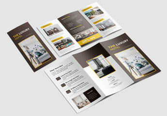 Luxury Hotel Brochure Trifold Layout