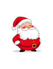 Jolly Santa in Vector Art