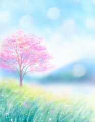 Obraz premium 春の風景画