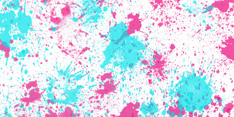 Abstract Background with Vivid Floral Splashes in Hot Pink and Electric Blue .watercolor colorful background. vector watercolor splash Colorful abstract background. Good bright backdrop for projects. 