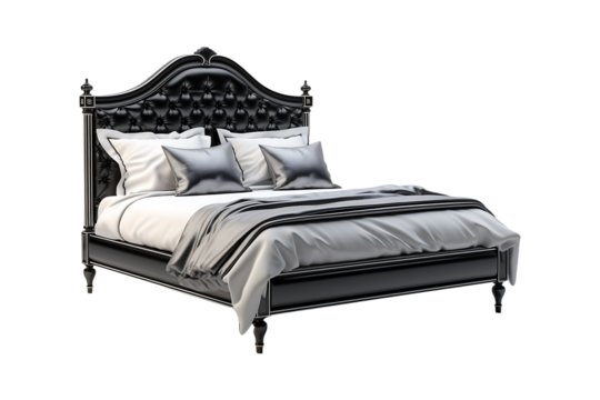 Bed Frames on transparent background.