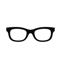 Pair of Stylish Glasses with a Modern Frame Design on a White Background