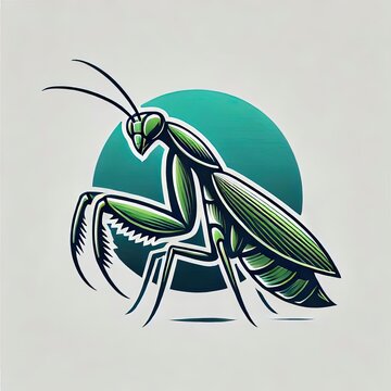 mantis logo ilustration
