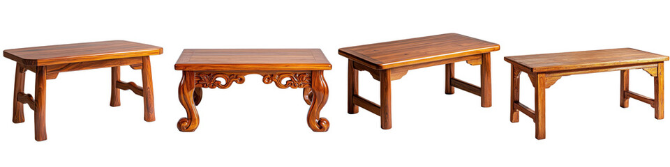 Elegant Wooden Tables Collection with Various Designs and Styles