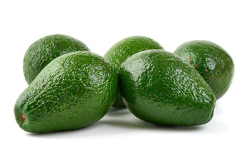 Avocado, isolated on white background.