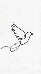 hand drawn bird