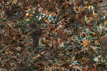 Floral Carpet abstract Pattern in high definition texture isolated on white canvas with trending colors
