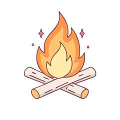 campfire vector icon,campfire vector illustration - simple illustration of campfire ,perfect for logos and iconscampfire 