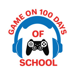 100 Days Of School Typography T-shirt Vector, 100th School Funny Quote Design, Retro 100 Days ClipArt Shirt Svg