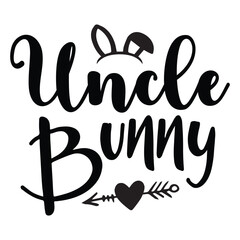 Easter Bunny Typography T Shirt Design Vector Art Illustration 