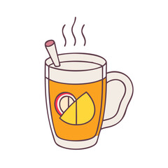 hot cider mug vector icon,hot cider mug vector illustration - simple illustration of hot cider mug ,perfect for logos and iconshot cider mug 
