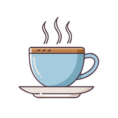hot cup of coffee vector icon,hot cup of coffee vector illustration - simple illustration of hot cup of coffee ,perfect for logos and iconshot cup of coffee 